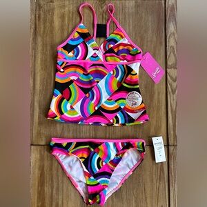 2 Piece Speedo Tankini Girls Size 14